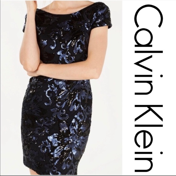 Calvin Klein Dresses & Skirts - Calvin Klein Sequin Formal Dress